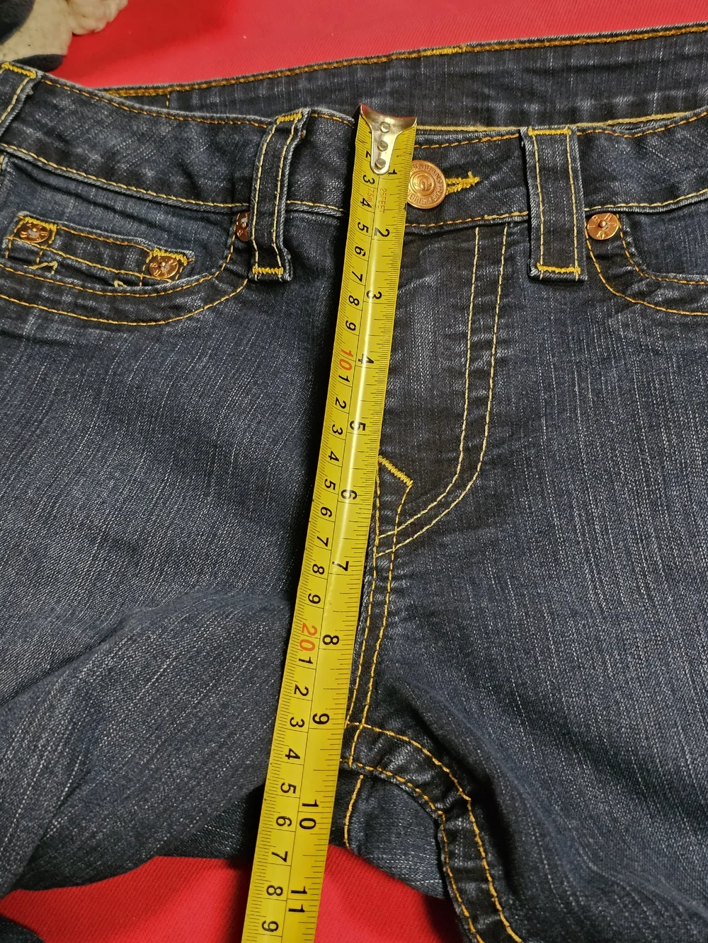 True Religion "Halle" Women's Skinny Jeans Dark Blue Size 32 - Picture 7 of 10